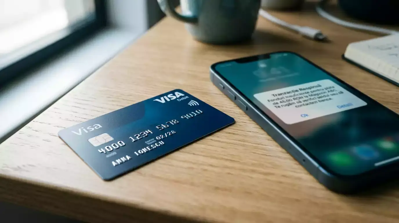 Card Visa respins la casa de pariuri cu pictograme de avertizare